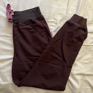 FIGS XS Petite Espresso - High Waisted Scrub Bottoms
